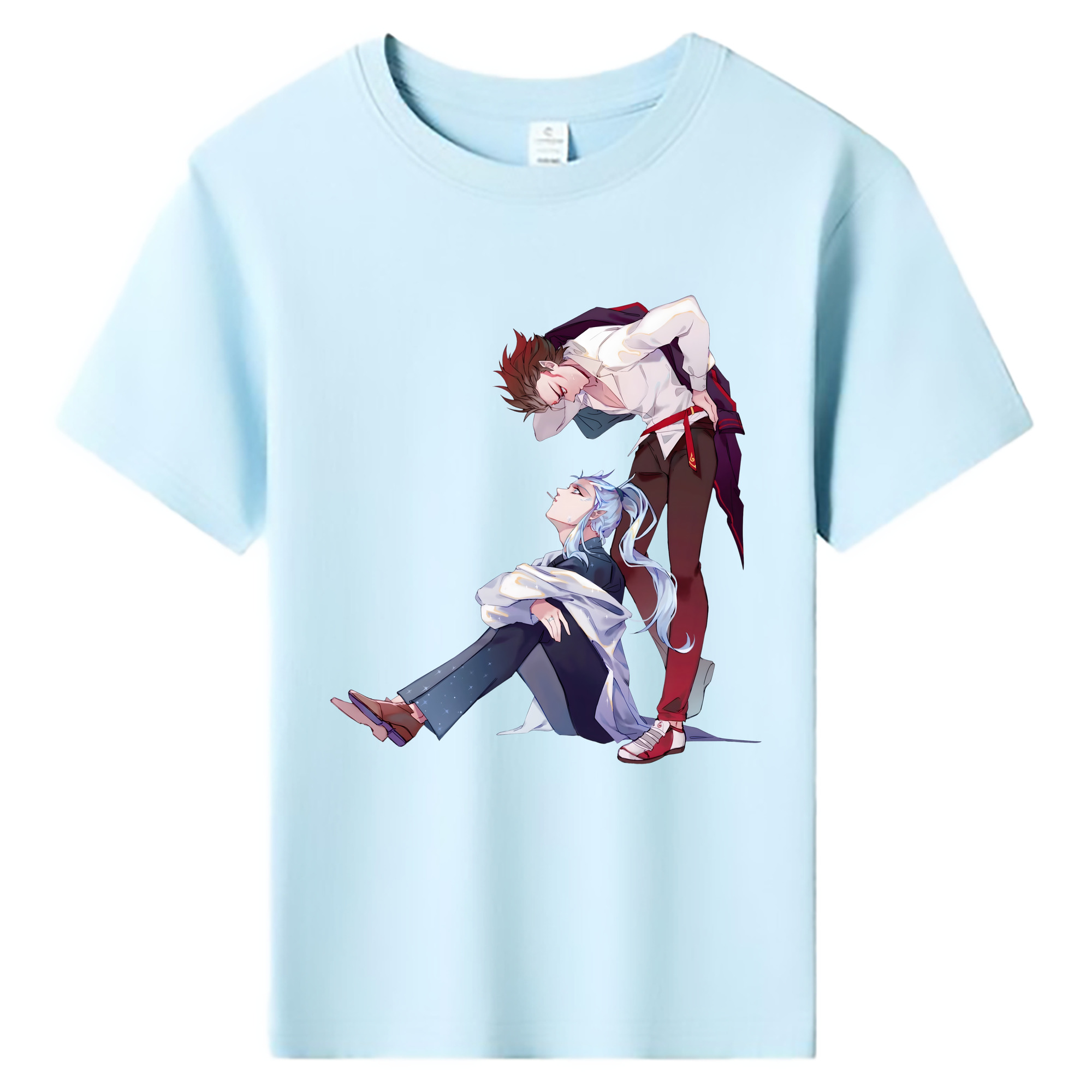 （画像用） Ne Zha 2 ナタ 魔童の大暴れ 綿100％キッズTシャツ（フロントプリント）